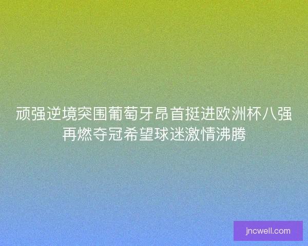 顽强逆境突围葡萄牙昂首挺进欧洲杯八强再燃夺冠希望球迷激情沸腾
