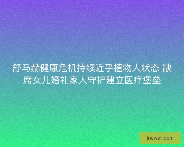 舒马赫健康危机持续近乎植物人状态 缺席女儿婚礼家人守护建立医疗堡垒